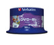 Verbatim DVD+R Wide Inkjet Printable No ID Brand 4,7 GB 50 stk