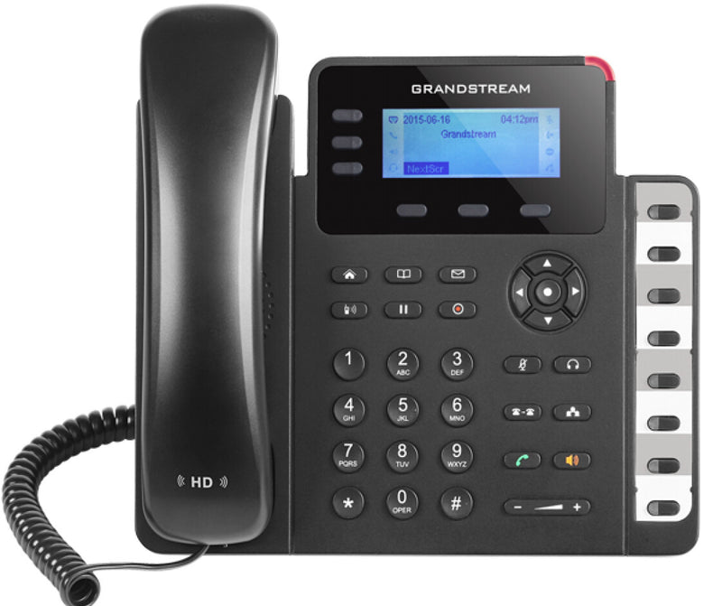 Grandstream Networks GXP1630 IP-telefon Sort, Grå 3 Linier LCD