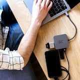 Green Cell AK61 dockingstation USB 3.2 Gen 1 (3.1 Gen 1) Type-C Sølv