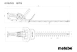 Metabo HS 18 LTX 55 Dobbeltklinge 2,6 kg
