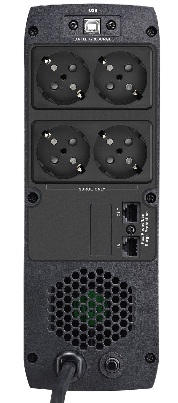 PowerWalker VI 1500 GXB UPS-enhed Interaktivt indgangsstik 1,5 kVA 900 W 4 AC stikkontakt(er)