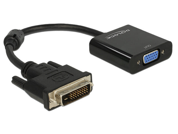 DeLOCK 0.16m DVI-D/VGA 0,245 m VGA (D-Sub) Sort