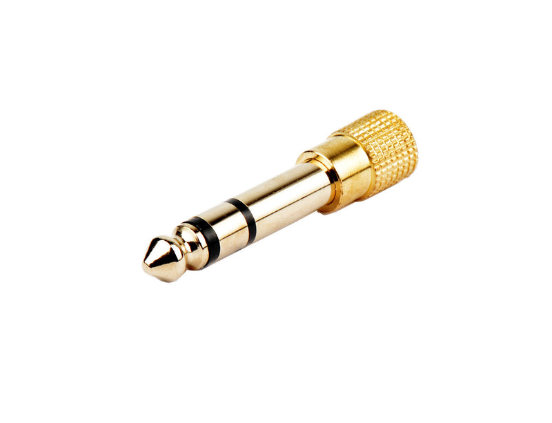 Prokord AUDIO-0006 kabel kønsskifter 6.3 mm 3.5 mm Sort, Guld