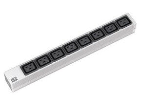 Bachmann 333.815 strømforsyningsenhed (PDU) 8 AC stikkontakt(er) 1U Sort, Grå, Sølv