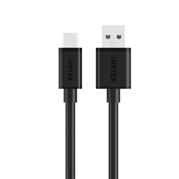 UNITEK Y-C474BK USB-kabel USB 3.2 Gen 1 (3.1 Gen 1) 1 m USB A USB C 5 Gbit/sek. Sort