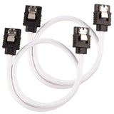 Corsair CC-8900249 SATA-kabel 0,3 m Sort, Hvid