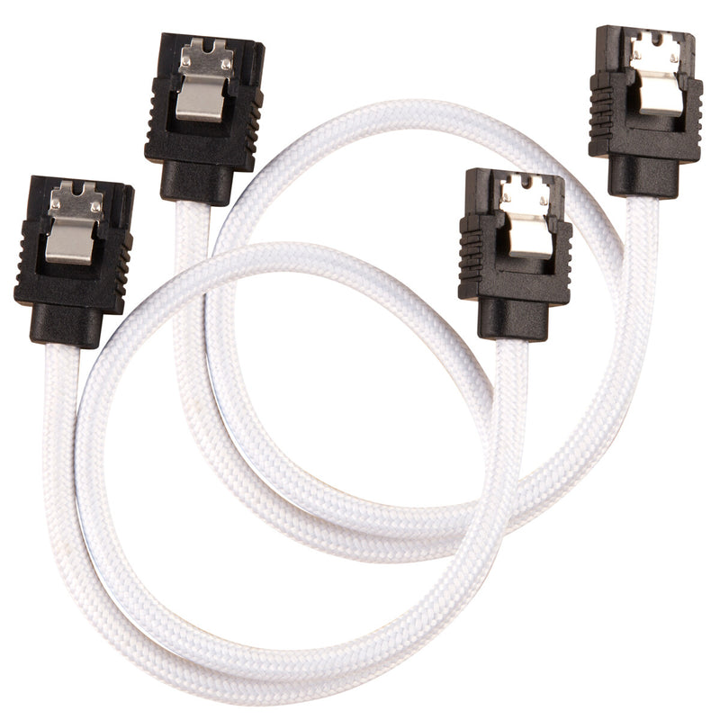Corsair CC-8900249 SATA-kabel 0,3 m Sort, Hvid