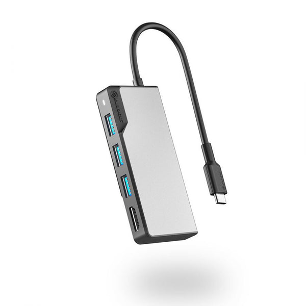 ALOGIC UCFUHDV2-SGR dockingstation USB 3.2 Gen 1 (3.1 Gen 1) Type-C Sort, Grå