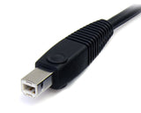 StarTech.com DP4N1USB6 KVM-kabel Sort 1,829 m