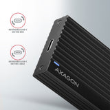 Axagon EEM2-GTR drevkabinet SSD kabinet Sort M.2