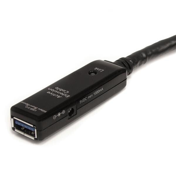 StarTech.com USB3AAEXT10M USB-kabel USB 3.2 Gen 1 (3.1 Gen 1) 10 m USB A 5 Gbit/sek. Sort