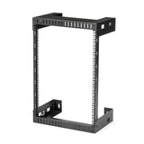 StarTech.com RK15WALLO stativ 15U Vægmonteret stativ Sort