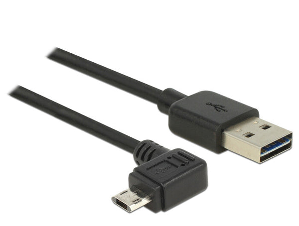 DeLOCK 85562 USB-kabel USB 2.0 5 m Micro-USB B USB A Sort