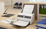 Epson DS-730N Skanner med papir-tilførsel 600 x 600 dpi A4 Sort, Grå