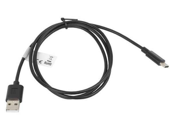 Lanberg CA-USBO-10CC-0010-BK USB-kabel USB 2.0 1 m USB A USB C 0,48 Gbit/sek. Sort