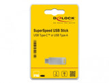 DeLOCK 54075 USB-nøgle 64 GB USB Type-A / USB Type-C 3.2 Gen 1 (3.1 Gen 1) Sølv