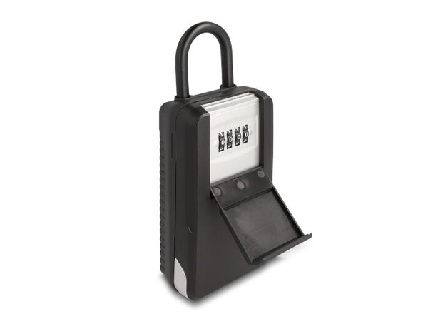 DeLOCK 20933 nøgleskab eller organizer Aluminium, Plast Sort