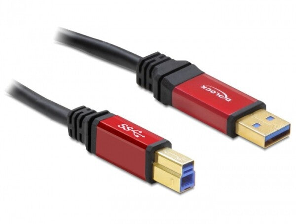 DeLOCK 3.0m USB 3.0 A-B USB-kabel USB 3.2 Gen 1 (3.1 Gen 1) 3 m USB A USB B 5 Gbit/sek.