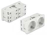 DeLOCK 81325 stikkontakt CEE 7/3 Hvid