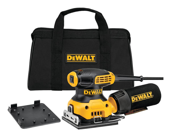 DeWALT DWE6411-QS transportabel slibemaskine Rystepudser 14000 OPM Sort, Gul