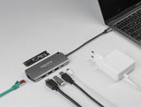 DeLOCK 87767 dockingstation Ledningsført USB 3.2 Gen 1 (3.1 Gen 1) Type-C Grå