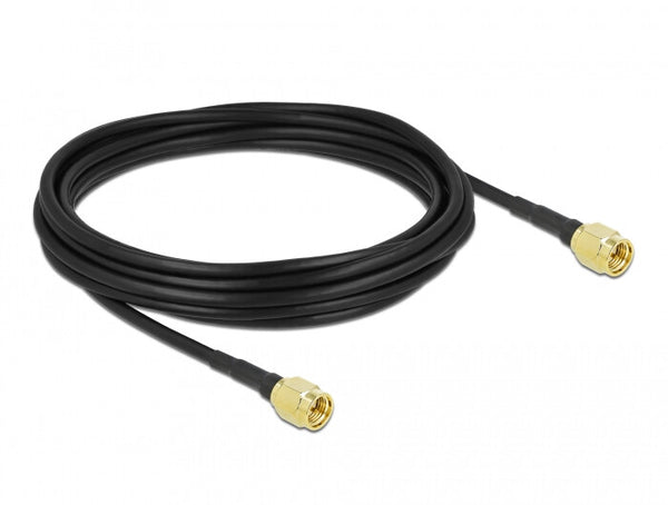 DeLOCK 90470 koaxial kabel LMR100 5 m SMA Sort