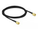 DeLOCK 90469 koaxial kabel LMR100 2 m SMA Sort