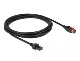 DeLOCK 85952 el-ledning Sort 3 m 2 x 4 pin mini DIN PoweredUSB