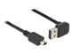 DeLOCK 2m, USB 2.0-A - USB 2.0 mini USB-kabel USB A Mini-USB B 0,48 Gbit/sek. Sort