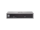 LevelOne FEU-0511 netværksswitch Fast Ethernet (10/100) Sort, Grå