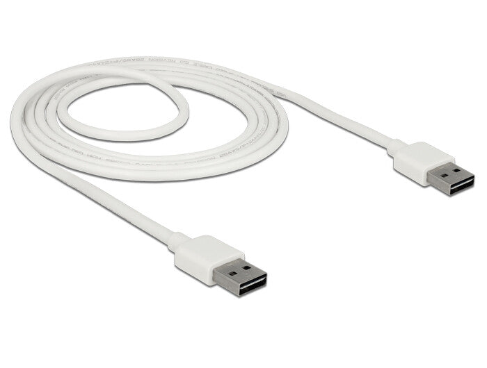 DeLOCK 85194 USB-kabel USB 2.0 2 m USB A 0,48 Gbit/sek. Hvid