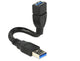DeLOCK 0.15m 2xUSB3.0-A USB-kabel USB 3.2 Gen 1 (3.1 Gen 1) 0,15 m USB A 5 Gbit/sek. Sort