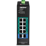 Trendnet TI-PG102I netværksswitch Administreret L2 Gigabit Ethernet (10/100/1000) Strøm over Ethernet (PoE) Sort