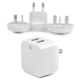 StarTech.com USB2PACWH oplader til mobil enhed Smartphone, Tablet Hvid Vekselstrøm Indendørs