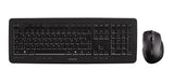 CHERRY DW 5100 tastatur Mus inkluderet Kontor RF trådløst QWERTZ Tysk Sort