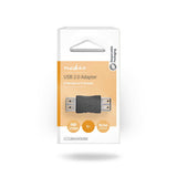 Nedis CCGB60900BK kabel kønsskifter USB-A Sort