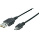 Sharkoon 3m, USB2.0-A/USB2.0 Micro-B USB-kabel USB A Micro-USB B 0,48 Gbit/sek. Sort