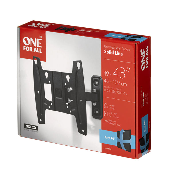 One For All SOLID 109,2 cm (43") Sort