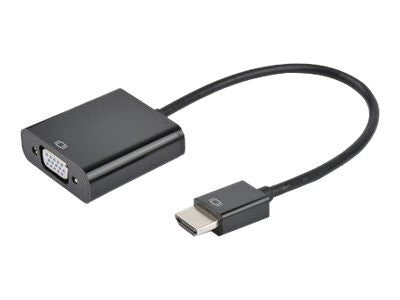 Prokord HDMI-VGA 010 videokabel adapter HDMI Type A (Standard) VGA (D-Sub) + 3.5mm Sort