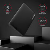 Axagon EE25-SLC drevkabinet HDD/SSD kabinet Sort 2.5"