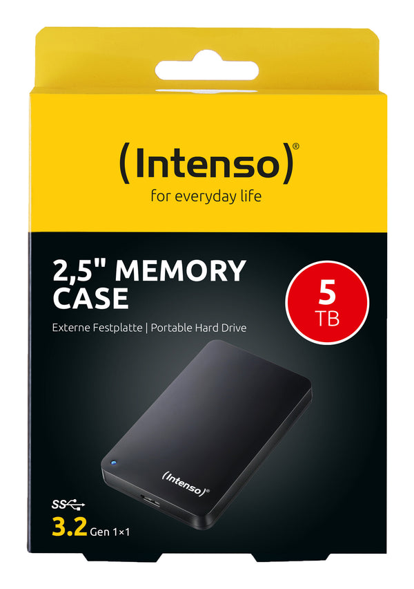 Intenso 6021513 ekstern harddisk 5 TB 5400 rpm 2.5" USB Type-A 3.2 Gen 1 (3.1 Gen 1) Sort