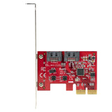 StarTech.com 2P6GR-PCIE-SATA-CARD interface-kort/adapter Intern