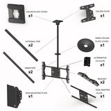 Multibrackets 5484 skærmbeslag til skiltning 160 cm (63") Sort
