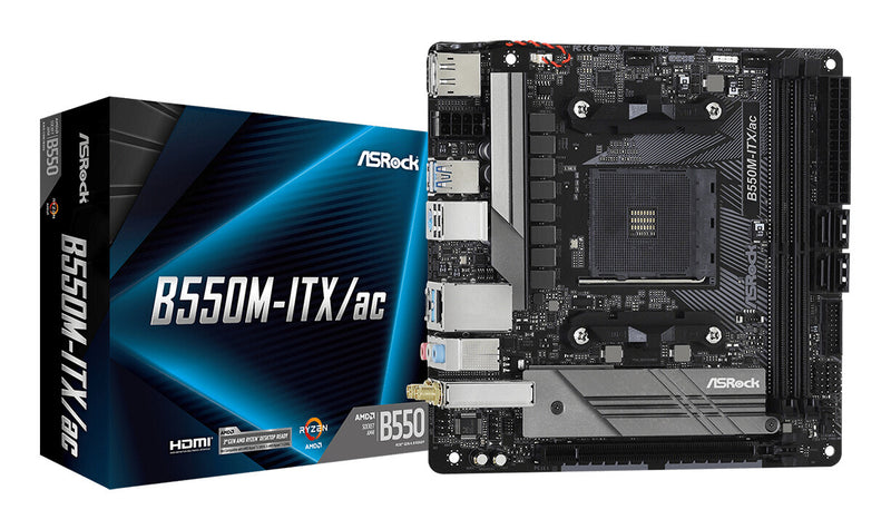 Asrock B550M-ITX/ac AMD B550 Stik AM4 mini ITX