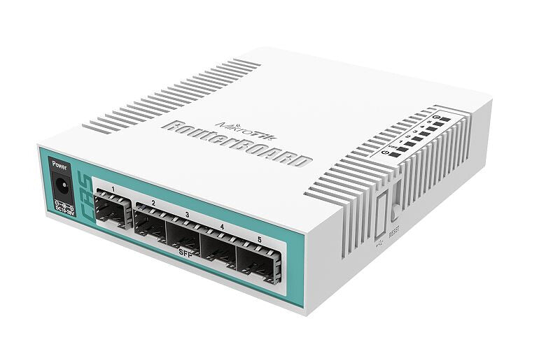 Mikrotik CRS106-1C-5S netværksswitch Gigabit Ethernet (10/100/1000) Strøm over Ethernet (PoE) Hvid