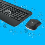 Logitech 920-008685 tastatur Mus inkluderet Universel RF trådløst QWERTY US International Sort