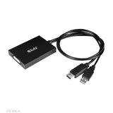 CLUB3D CAC-1010-A videokabel adapter 0,6 m DisplayPort DVI-D + USB Sort