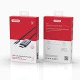 UNITEK V1409A kabel kønsskifter USB-C DisplayPort Sort, Grå
