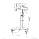 Neomounts FL50S-825WH1 multimedie vogn & stand Hvid Fast gulvstativ