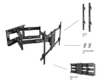 Multibrackets 6546 tv-beslag 2,03 m (80") Sort